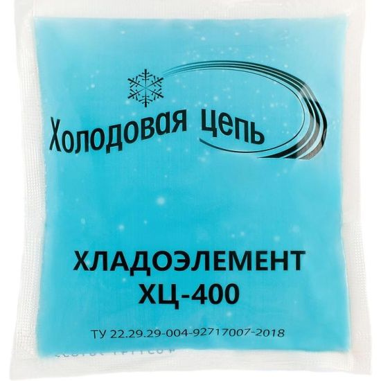 Аккумулятор холода гелевый 1 шт. ТермоКонт ХЦ-400 голубой 370 мл, полиэтилен, компактный хладоэлемент #1