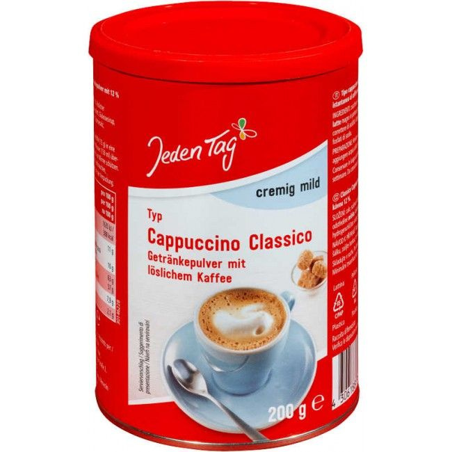 Кофе растворимый Cappuchino Classico Jeden Tag (Германия) 200 гр. #1