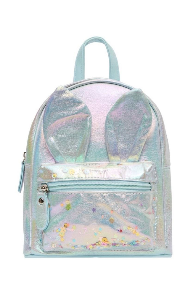 Рюкзак детский дошкольный с ушками яркий с блестками дошкольный в садик с пайетками блестящий выделяющийся #1