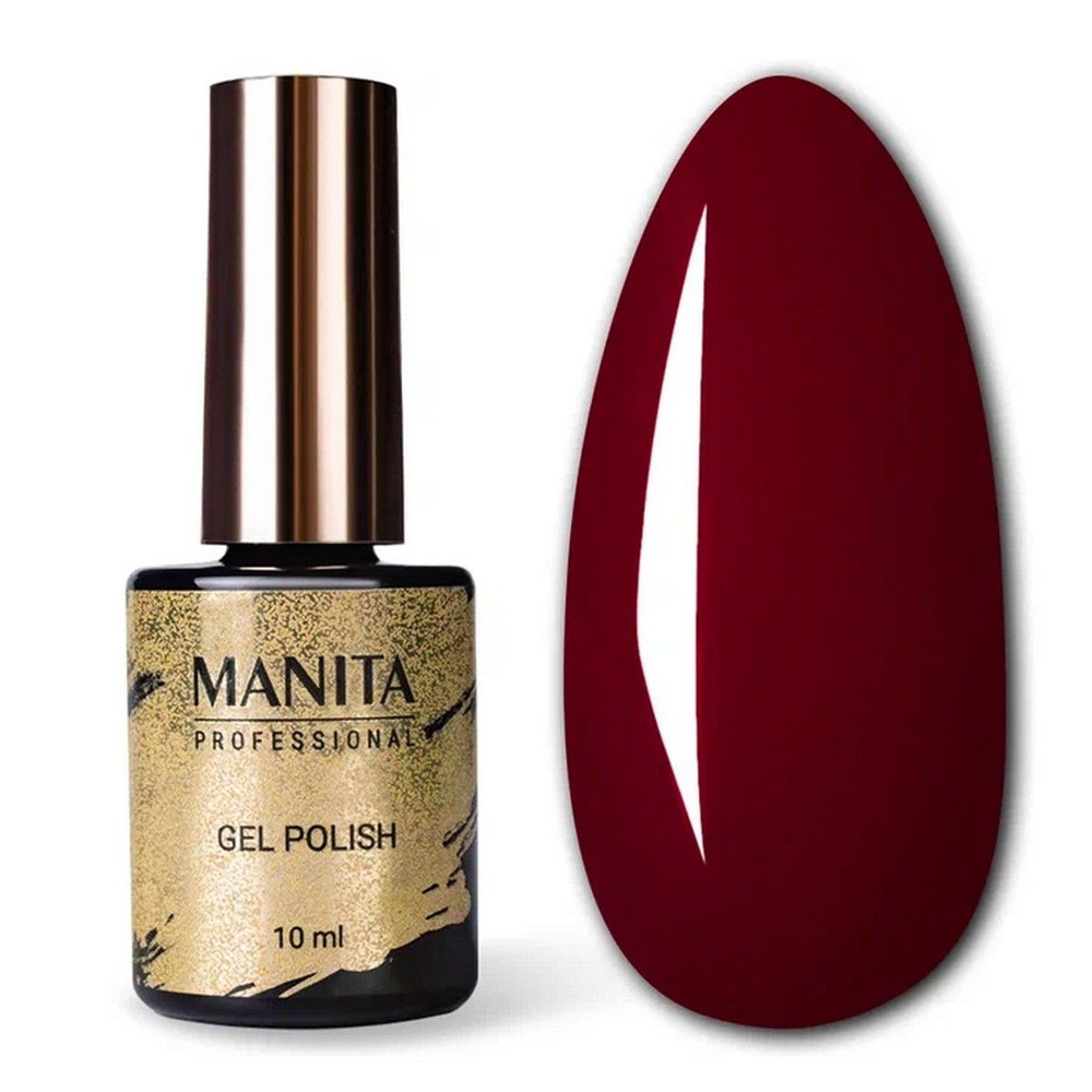 Manita Professional Гель-лак для ногтей / Classic №38, Burgundy Red, 10 мл #1