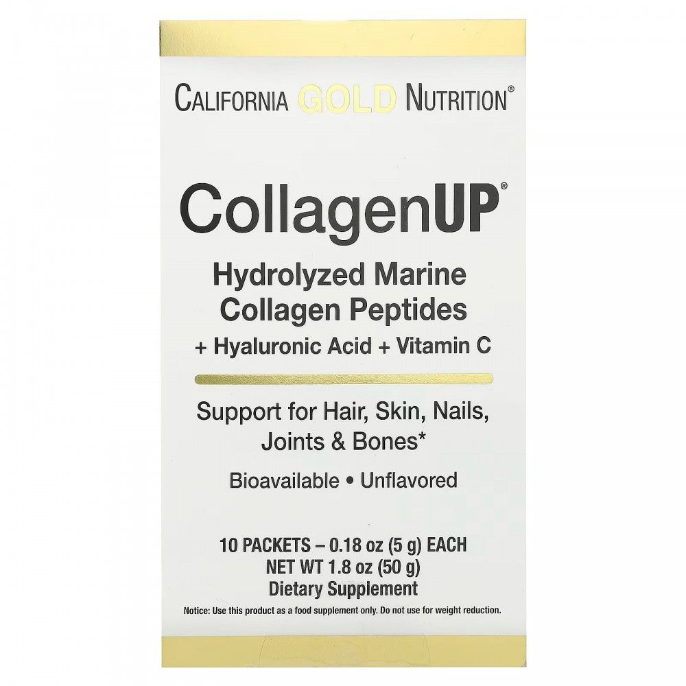 California Gold Nutrition, CollagenUP, гидролизованные пептиды морского ...