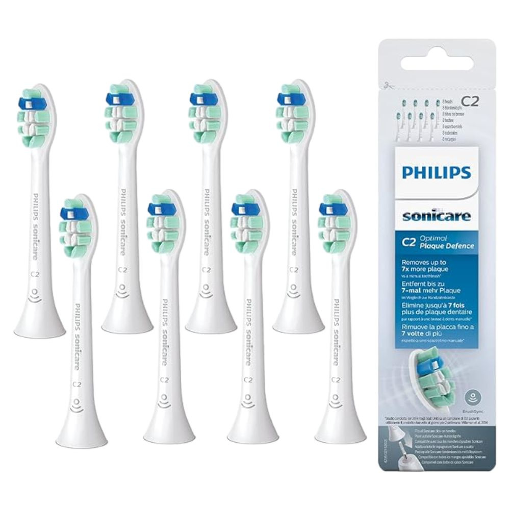philips sonicare насадки C2,насадки для зубной щетки philips sonicare,Упаковка из 8 штук.  #1