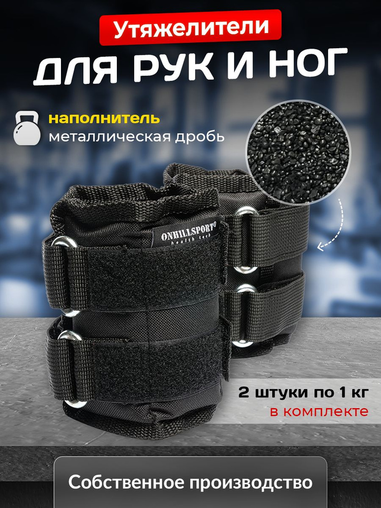 Утяжелители для ног и рук с металлом EasyFit MYAKI по 2 кг (пара)