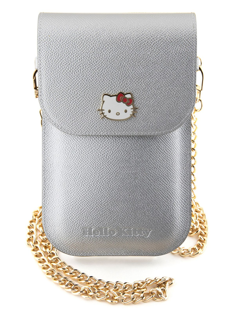 Сумка Hello Kitty Wallet Phone Bag кошелек из экокожи, на металлической цепочке, с картхолдером, с металлическим #1