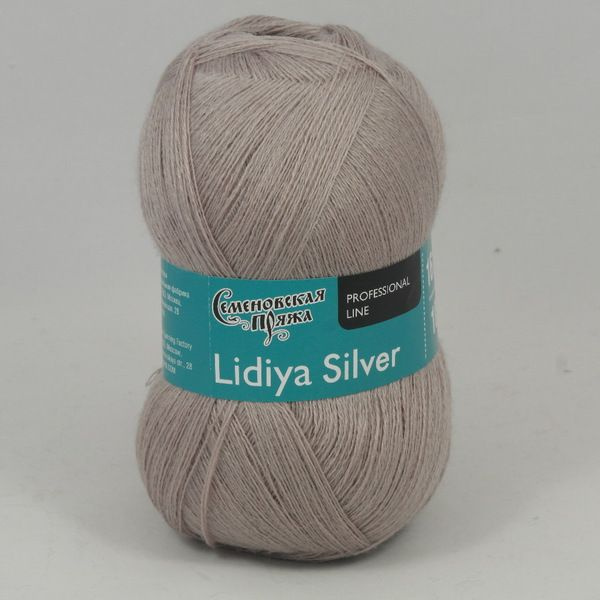 Пряжа в мотках Lidiya silver (Лидия сильвер) фрез (151506) 50% шерсть мериноса,50% акрил 1613м/100гр #1