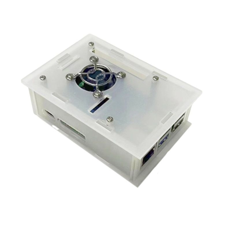 Акриловый корпус для Raspberry Pi 5 с вентилятором - купить с доставкой ...