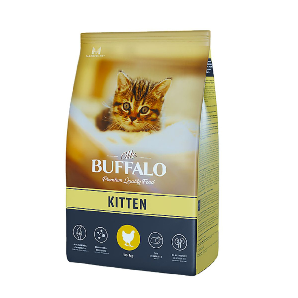 Mr.BUFFALO 78724/B103 KITTEN сухой для котят Курица 10кг #1