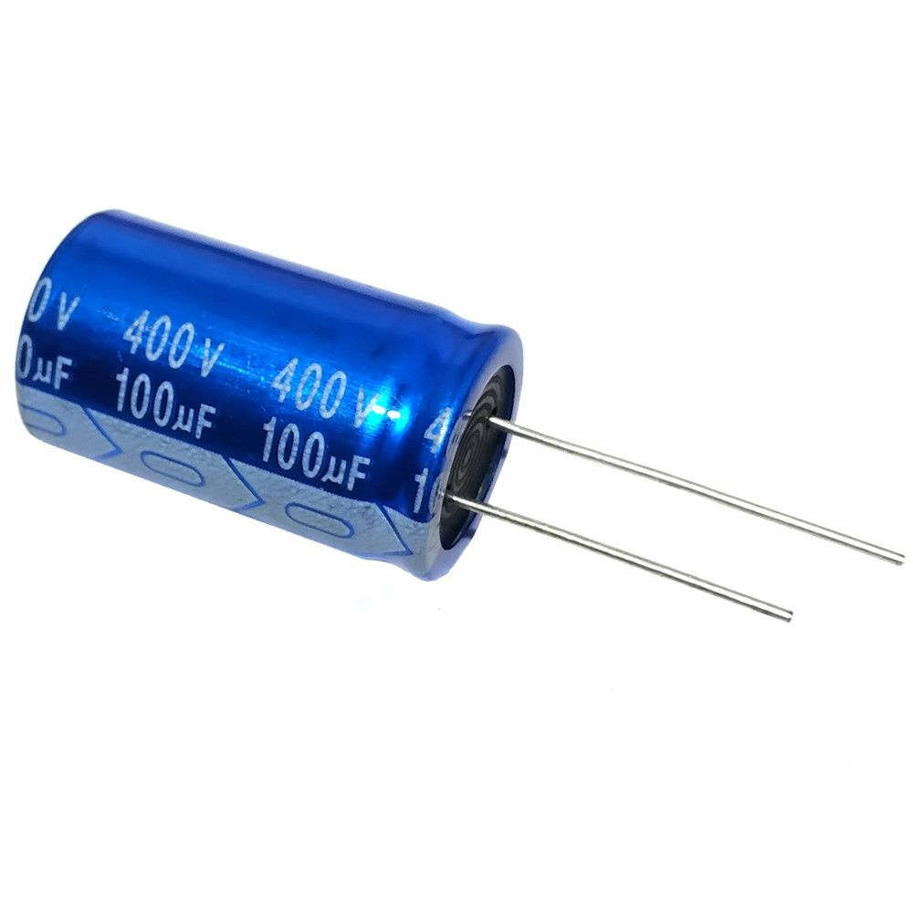 100мкФ 400В, Конденсатор электролитический, d18x31мм, -25...+105C ...