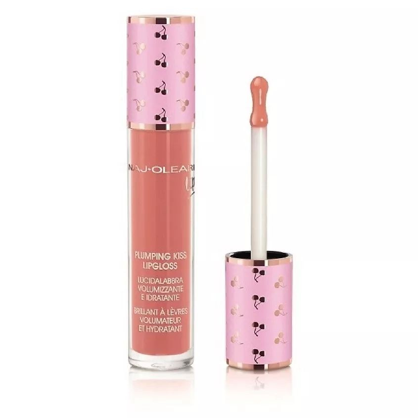 NAJ OLEARI Блеск для губ, придающий объем PLUMPING KISS LIP GLOSS, PEACH SORBET 6 мл  #1