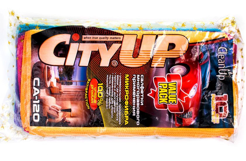 Салфетки CityUP из микрофибры для универсальной уборки CA-120  #1