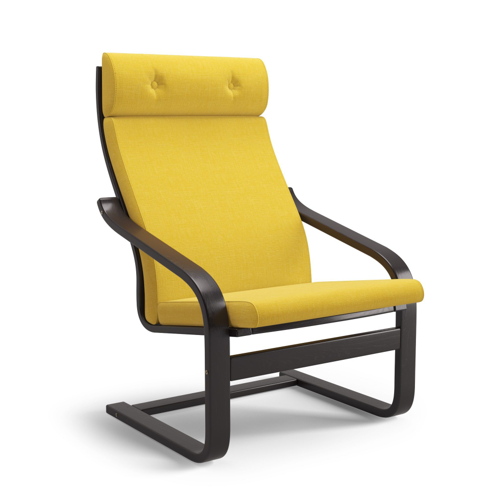 Кресло-качалка на каркасе из гнутоклееной фанеры #1