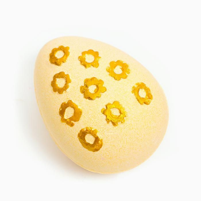 Бомбочка для ванны "Пасхальное яйцо" жёлтая, 100 г #1