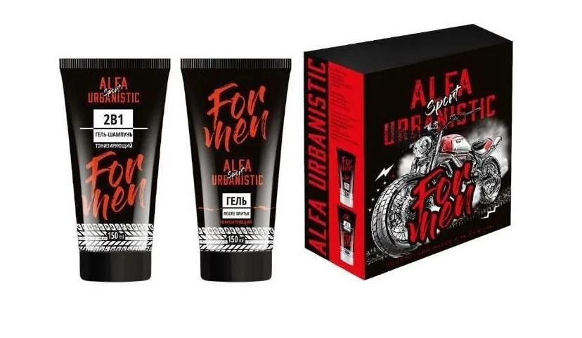 VILSEN Подарочный набор мужской Alfa Urbanistic Sport (Гель-шампунь 150 мл + Гель после бритья 150 мл) #1