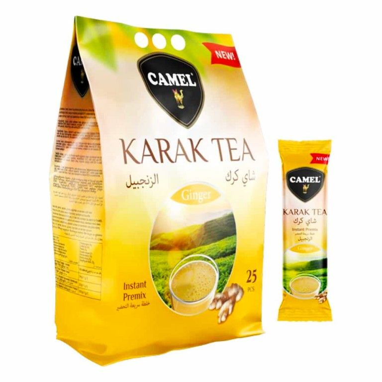Karak Tea Ginger, пряный имбирный чай в пакетиках, 25 саше х 20 гр.  #1