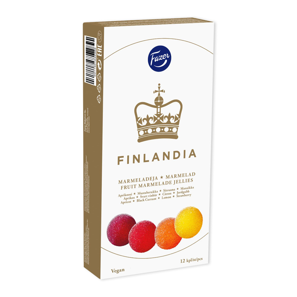 Мармелад Finlandia Fazer ассорти 4 вкуса 12 шт, 260 г (Финляндия) #1