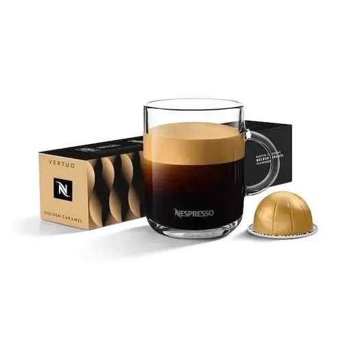 Кофе Nespresso Vertuo GOLDEN CARAMEL Barista Creations в капсулах, объем 230 мл, 10 капсул  #1