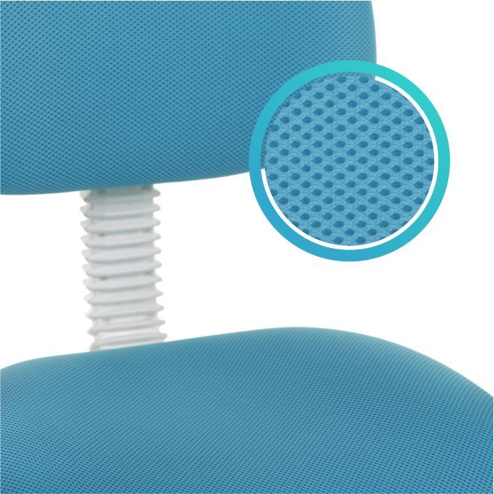 Обивка компьютерного кресла выполнена из высококачественной, износостойкой сетчатой ткани, устойчивой к истиранию.