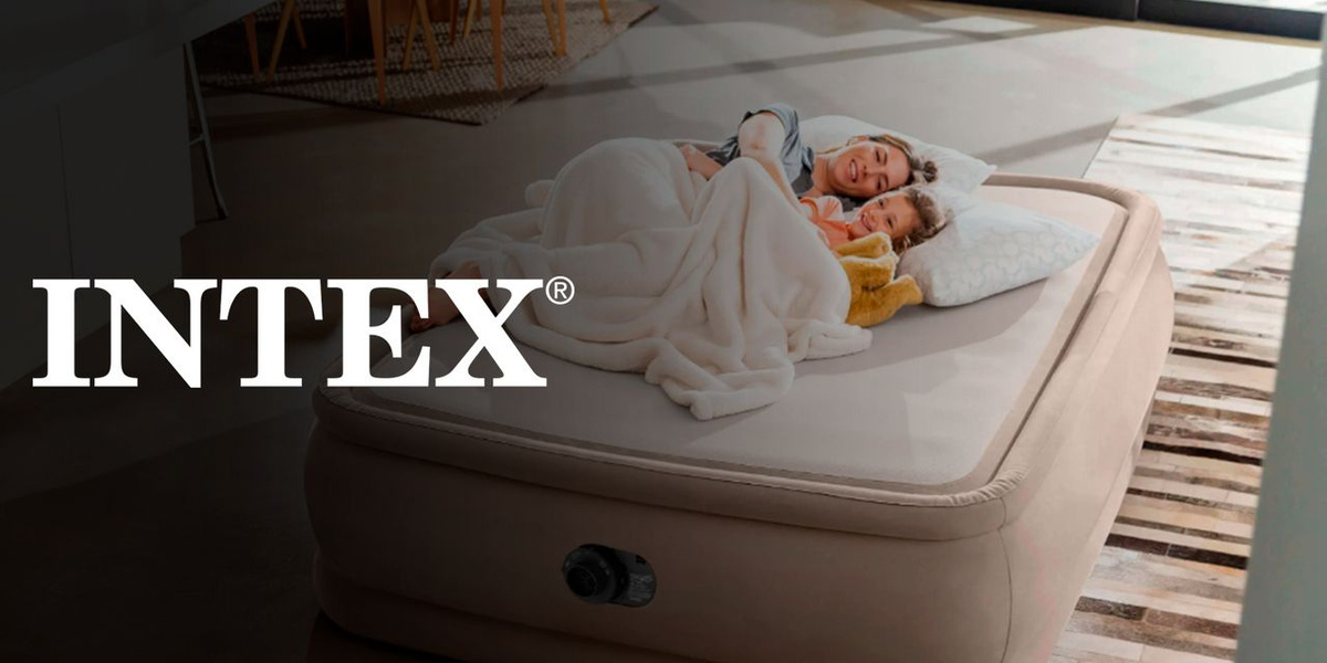 INTEX надувная мебель надувные матрасы интексТекстовое описание изображения