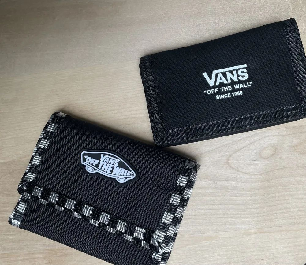 Черный клетчатый кошелек Vans Wallet