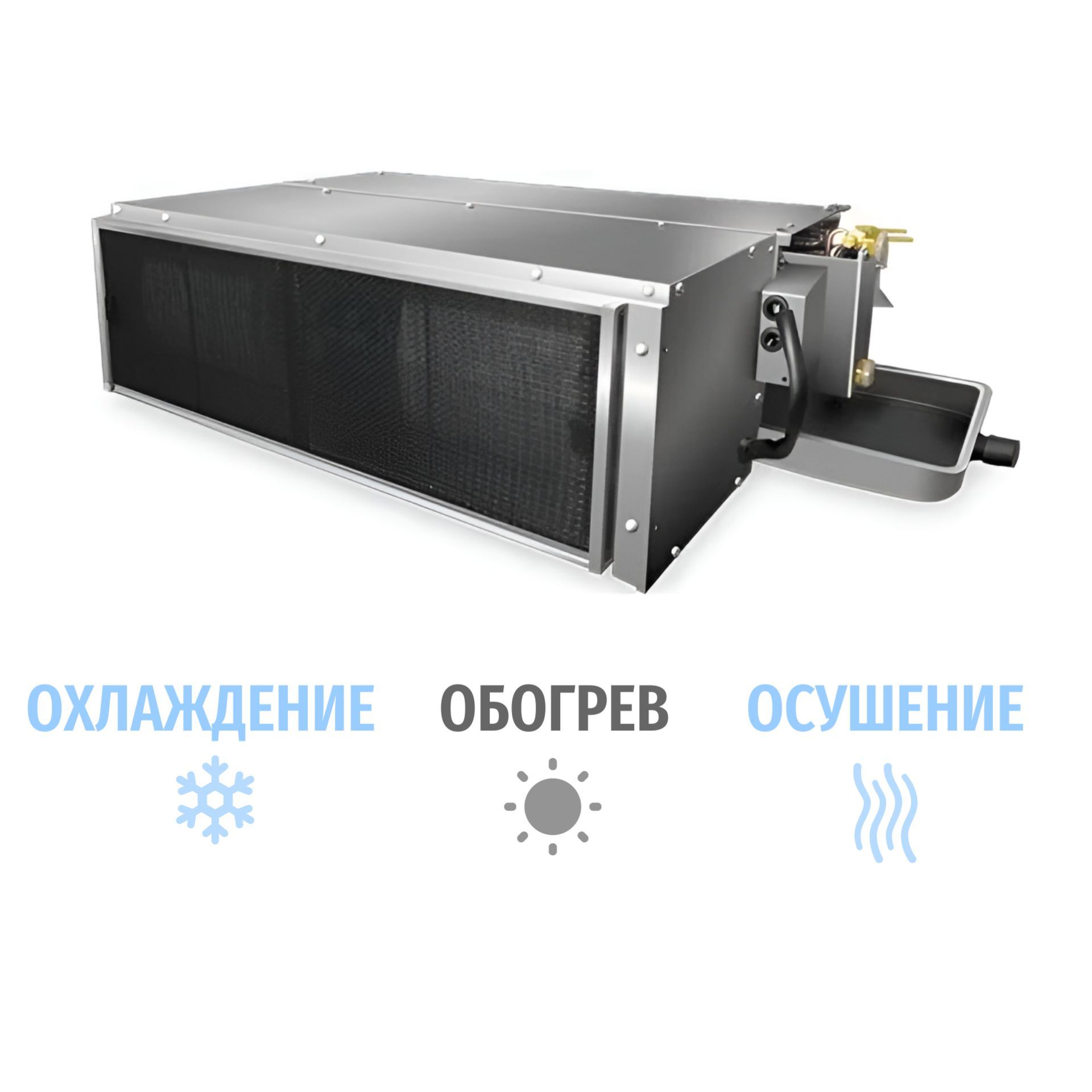 Внутренний блок канального типа фанкойл Royal Clima MACS-I-D40P4K ...