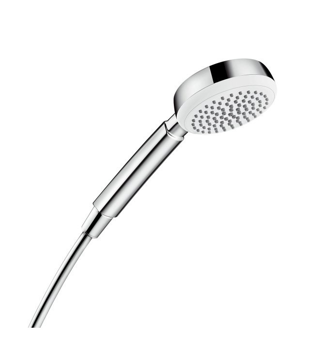 Hansgrohe Crometta 100 1 jet ручной душ хром-белый матовый 26825400 #1