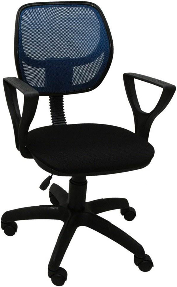 Кресло компьютерное ФОРТУМ синяя сетка пиастра, стул офисный сетчатый  #1