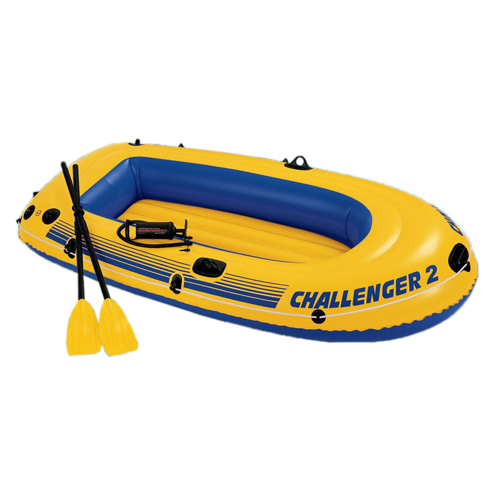 Лодка надувная двухместная Intex Challenger 2 236x114x41см ПВХ весла, насос  #1
