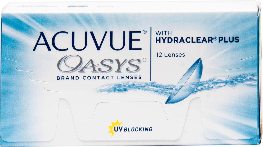 Acuvue Oasys with Hydraclear Plus 12 линз В упаковке 12 штук Оптическая сила -0.75 Радиус кривизны 8.4 #1