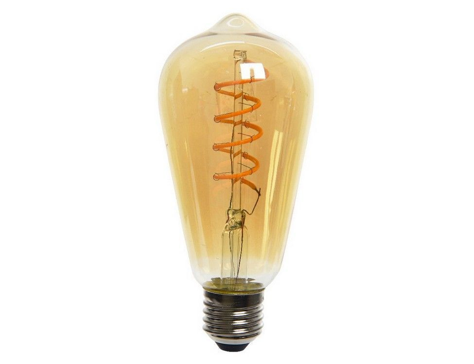 Светодиодная ретро лампочка 4W E27 янтарная, Kaemingk #1