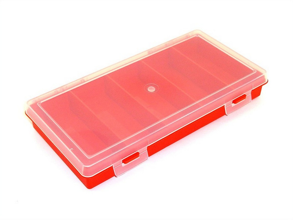 Коробка для приманок PlBOX 2405 (5 ячеек) 240 х 130 х 35 мм, цв. Красный  #1