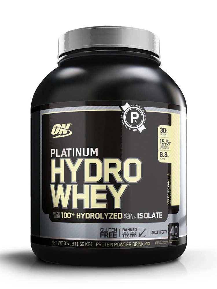 Изолят протеина Optimum Nutrition Platinum HydroWhey 1600 гр Velocity Vanilla #1