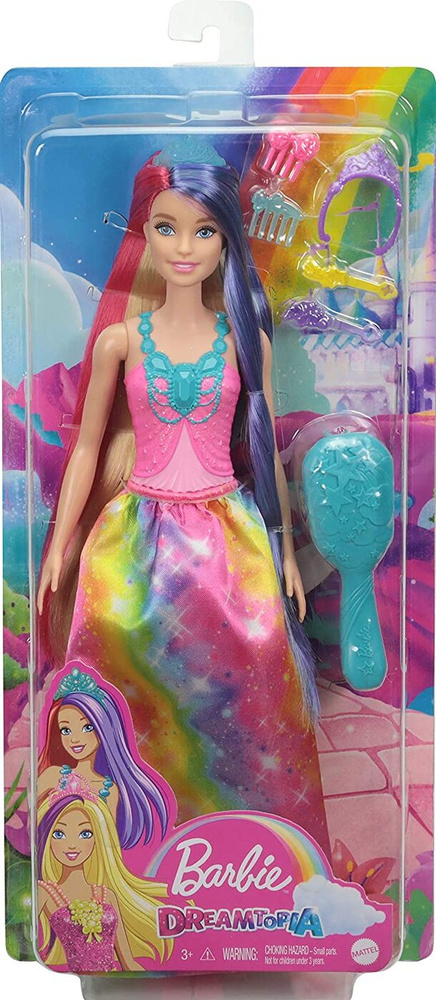 Кукла Barbie "Игра с волосами" Принцесса с длинными волосами GTF38  #1