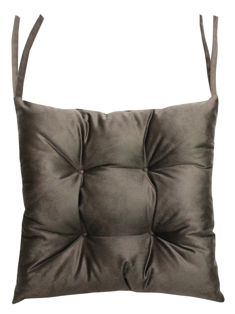 Подушка для сиденья МАТЕХ ARIA LINE 40х40 см. Цвет темно-коричневый, арт. 35-596  #1