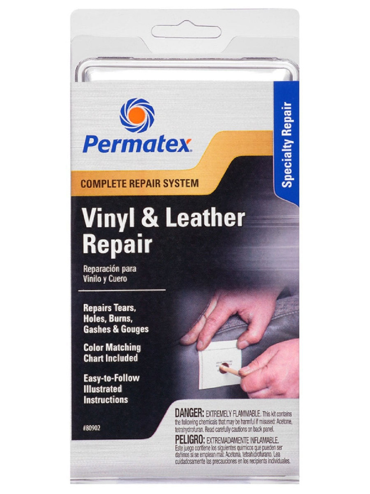 Набор для ремонта виниловых и кожаных покрытий PERMATEX 80902  #1