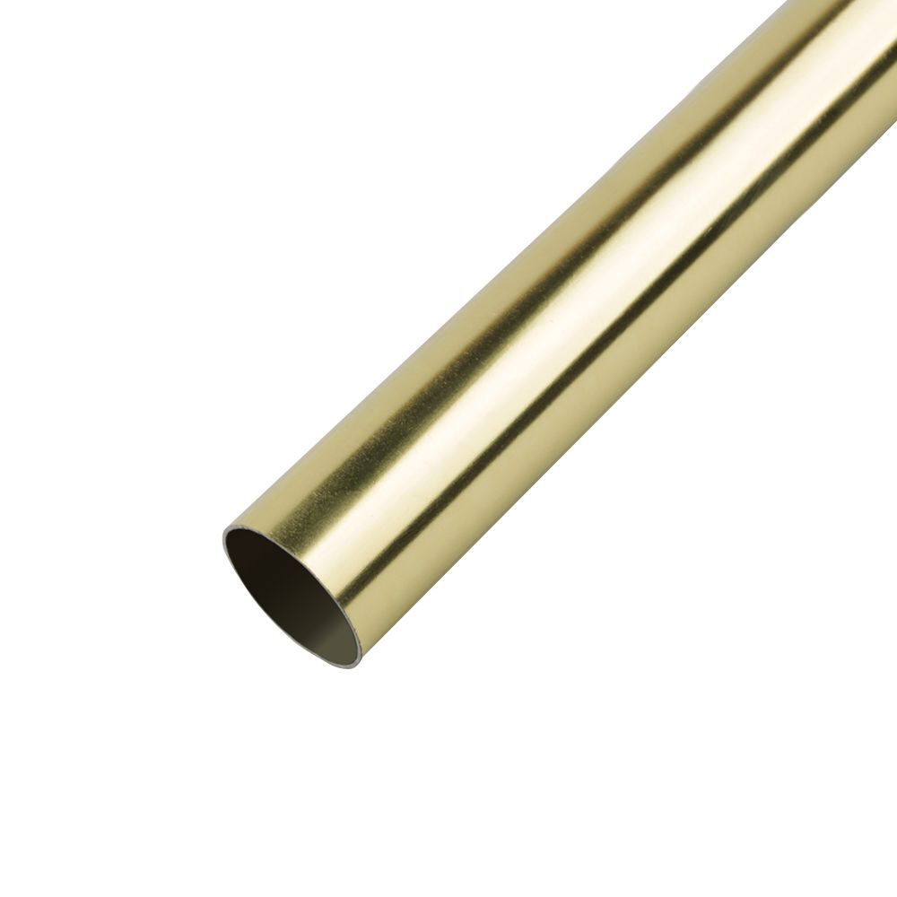 Труба для карниза OLEXDECO "Гладкая" 16 мм, 140 см прямой, Золото  #1