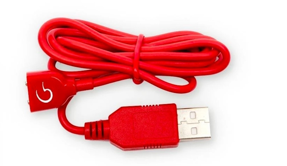 Gvibe Зарядное устройство для аккумуляторных батареек Magnetic charging cord, красный  #1