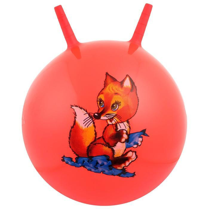 Мяч прыгун детский с рожками "Сказочные истории", d-55 см, 420 г,  #1