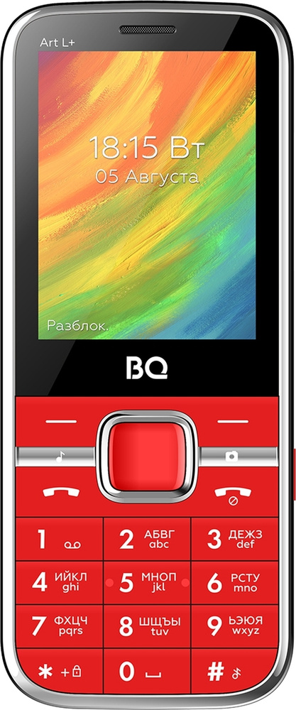 BQ Мобильный телефон 2448 Art L+, красный #1