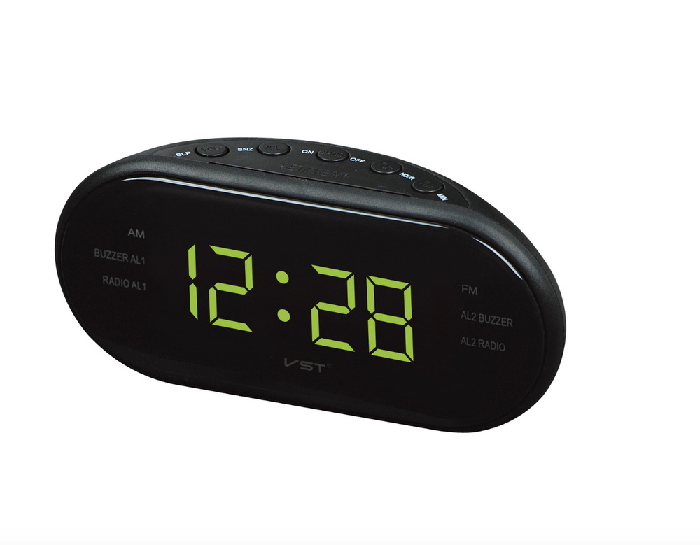 Электронные часы с громким Радиобудильником и большими цифрами видно в темноте настольный VST-902 + Гарантия #1