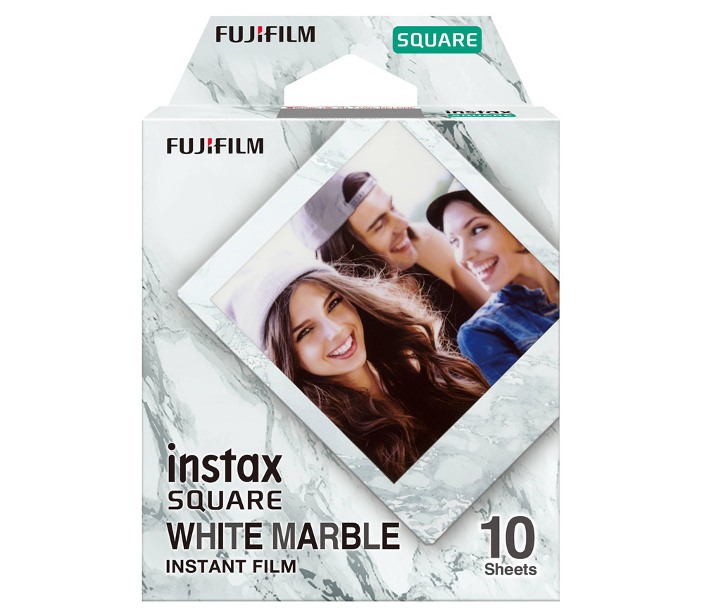 Картридж Fujifilm Instax SQUARE белый мрамор, 10 снимков #1