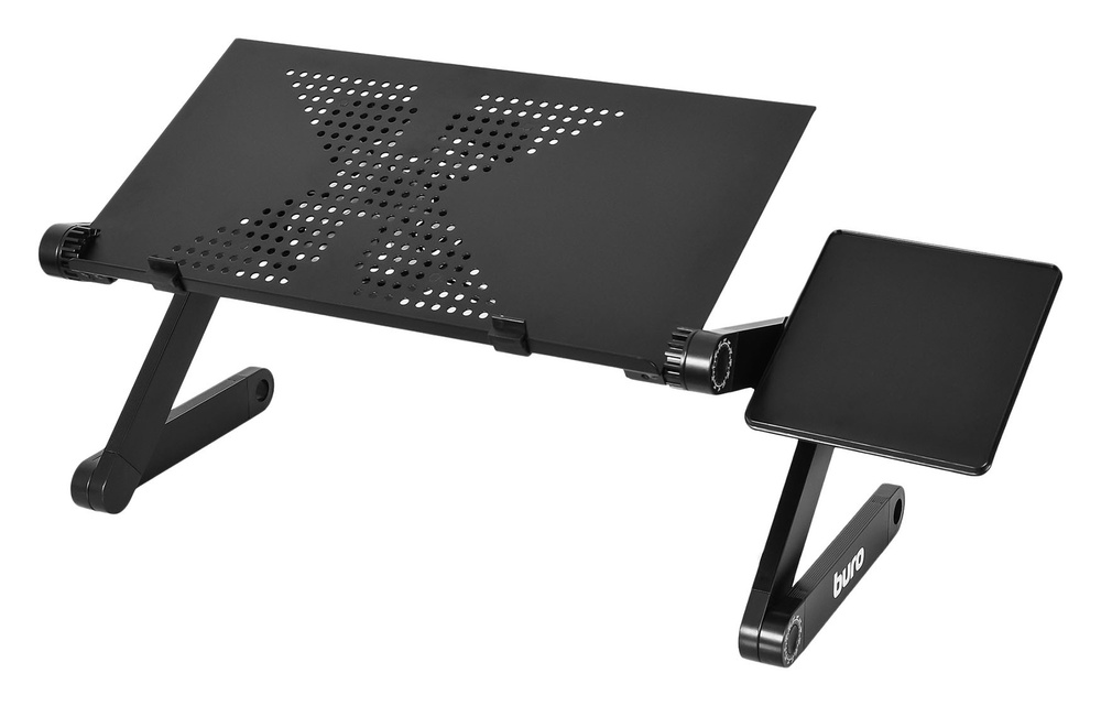 Стол для ноутбука Buro BU-803 столешница металл черный 48x26см  #1