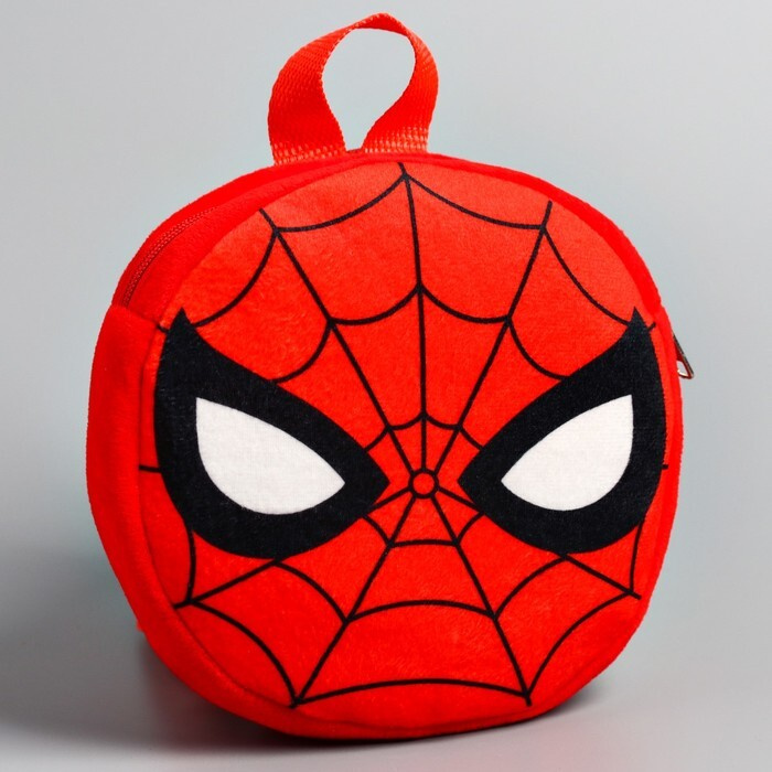 Рюкзак детский плюшевый, 18,5 см х 5 см х 18,5 см "Спайдер-мен", Человек-паук  #1