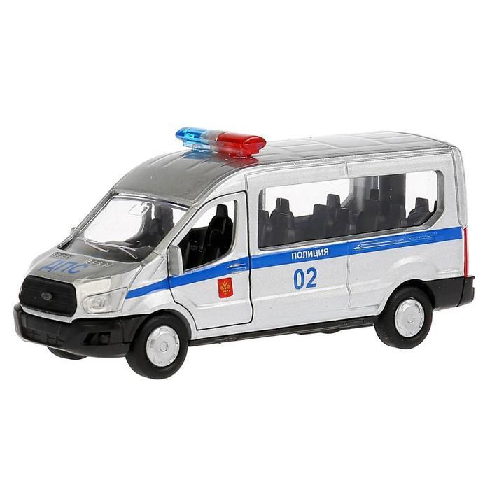 Машина "Полиция Ford Transit", 12 см, инерционная, открывающиеся двери, металлическая  #1