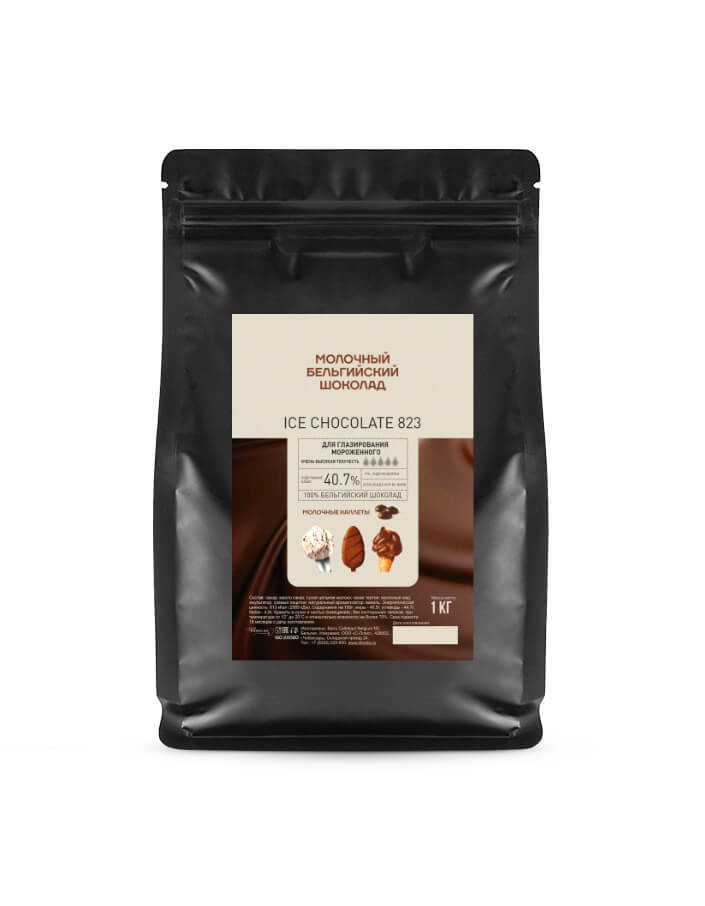 Бельгийский молочный шоколад для мороженого Ice Chocolate Milk - 1 кг ...