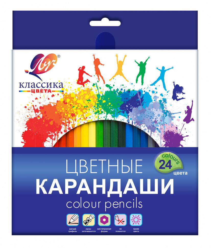 Луч Набор карандашей, вид карандаша: Цветной, 24 шт. #1