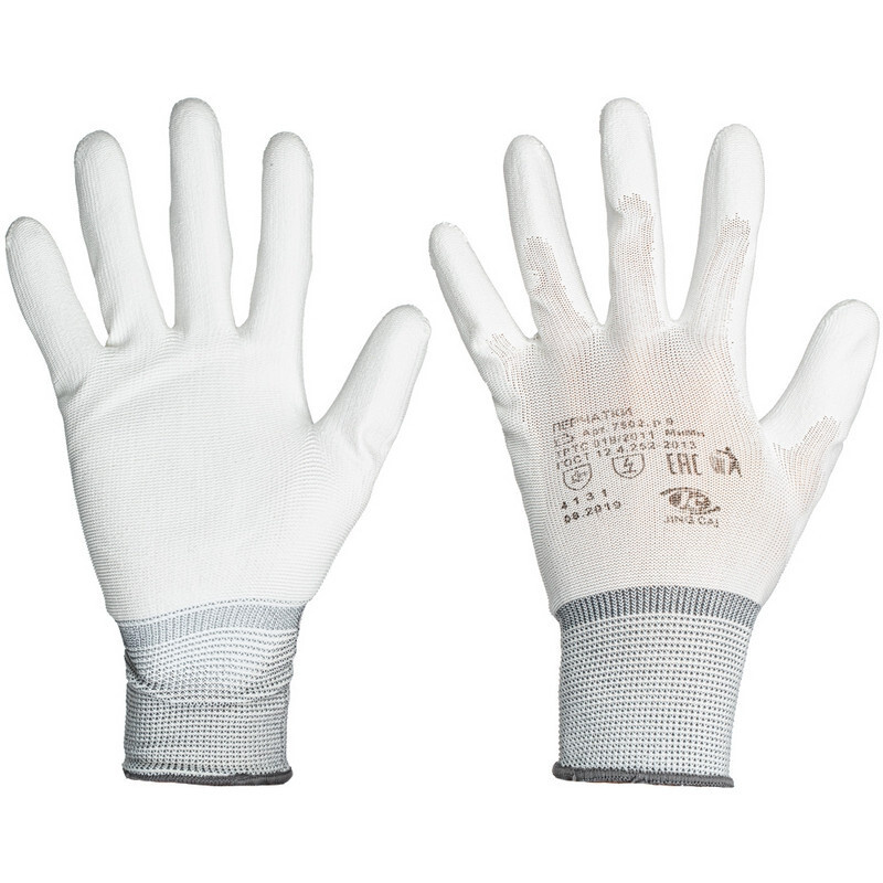 Перчатки защитные нейлоновые с полиуретановым покрытием размер 9  #1