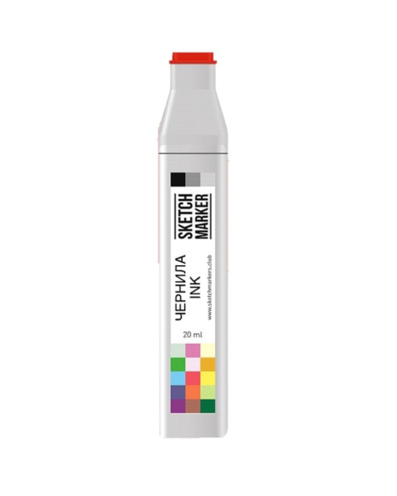 Чернила для заправки спиртовых маркеров SKETCHMARKER Classic & BRUSH PRO - 20мл., цвет: O22 Алый  #1