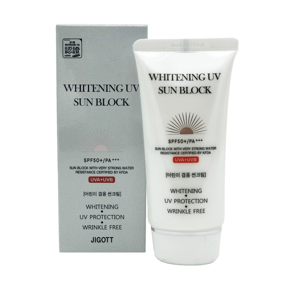 JIGOTT Whitening Uv Sun Block Cream SPF50+/PA+++  Солнцезащитный крем #1