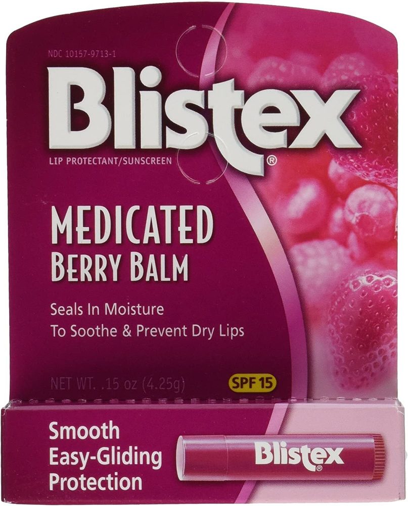 Blistex медицинский бальзам для губ SPF15 с ягодным вкусом 4,25г  #1