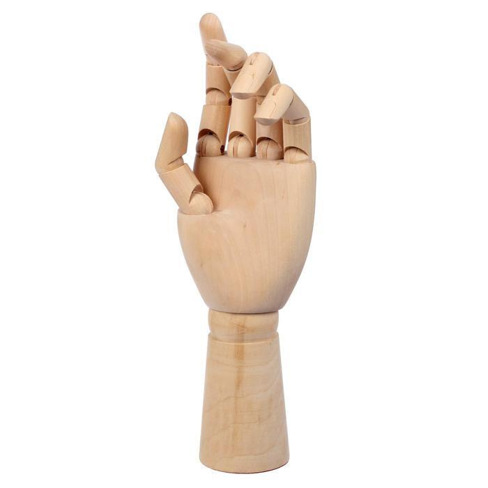 Calligrata, Модель деревянная рука, мужская, левая, 31 см #1